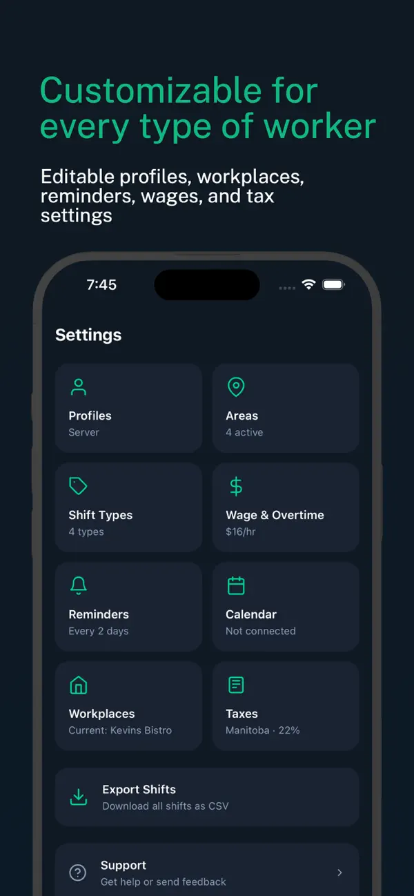 TipMap App Store screenshot — history and trends.
